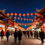 Home 22 인천 차이나타운 야경 - **Prompt:** A vibrant, bustling night scene in Incheon Chinatown, capturing its magical transformati...